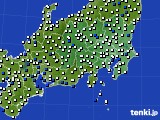 関東・甲信地方のアメダス実況(風向・風速)(2024年07月31日)