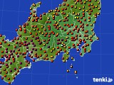 関東・甲信地方のアメダス実況(気温)(2024年08月01日)