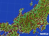 北陸地方のアメダス実況(気温)(2024年08月01日)