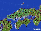 2024年08月03日の中国地方のアメダス(日照時間)