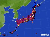 2024年08月03日のアメダス(日照時間)
