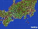 東海地方のアメダス実況(気温)(2024年08月03日)