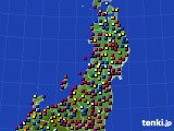東北地方のアメダス実況(日照時間)(2024年08月04日)