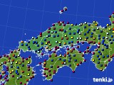 中国地方のアメダス実況(日照時間)(2024年08月04日)
