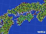 四国地方のアメダス実況(日照時間)(2024年08月04日)