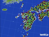 2024年08月04日の九州地方のアメダス(日照時間)