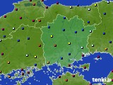 岡山県のアメダス実況(日照時間)(2024年08月04日)