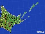 道東のアメダス実況(気温)(2024年08月04日)