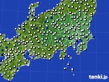 関東・甲信地方のアメダス実況(風向・風速)(2024年08月04日)