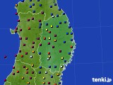 岩手県のアメダス実況(日照時間)(2024年08月05日)