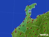 石川県のアメダス実況(気温)(2024年08月05日)