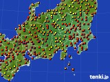 関東・甲信地方のアメダス実況(気温)(2024年08月06日)