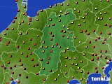 長野県のアメダス実況(気温)(2024年08月06日)