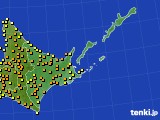 道東のアメダス実況(気温)(2024年08月06日)