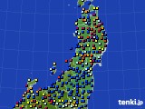 2024年08月07日の東北地方のアメダス(日照時間)