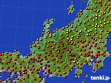 北陸地方のアメダス実況(気温)(2024年08月07日)