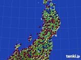 2024年08月08日の東北地方のアメダス(日照時間)