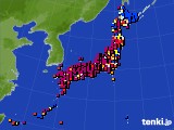2024年08月08日のアメダス(日照時間)