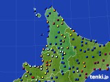道北のアメダス実況(日照時間)(2024年08月09日)