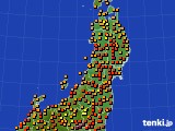 東北地方のアメダス実況(気温)(2024年08月09日)