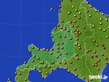 道央のアメダス実況(気温)(2024年08月09日)