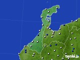 2024年08月09日の石川県のアメダス(風向・風速)