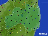 福島県のアメダス実況(日照時間)(2024年08月10日)