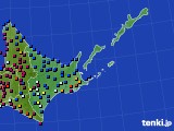 道東のアメダス実況(日照時間)(2024年08月10日)
