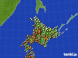 北海道地方のアメダス実況(気温)(2024年08月10日)