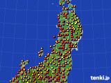 東北地方のアメダス実況(気温)(2024年08月10日)