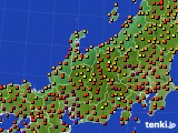 北陸地方のアメダス実況(気温)(2024年08月10日)