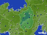 滋賀県のアメダス実況(風向・風速)(2024年08月10日)