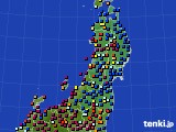 2024年08月11日の東北地方のアメダス(日照時間)