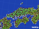 中国地方のアメダス実況(日照時間)(2024年08月11日)