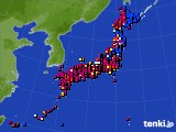 2024年08月11日のアメダス(日照時間)