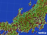 北陸地方のアメダス実況(気温)(2024年08月11日)