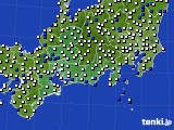 東海地方のアメダス実況(風向・風速)(2024年08月11日)