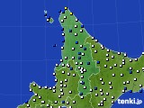道北のアメダス実況(風向・風速)(2024年08月11日)
