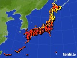 アメダス実況(気温)(2024年08月12日)