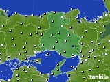 兵庫県のアメダス実況(風向・風速)(2024年08月12日)