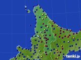 道北のアメダス実況(日照時間)(2024年08月13日)