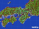 2024年08月13日の近畿地方のアメダス(気温)