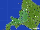 2024年08月13日の道央のアメダス(風向・風速)