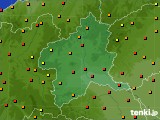 群馬県のアメダス実況(気温)(2024年08月14日)