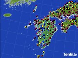 2024年08月15日の九州地方のアメダス(日照時間)