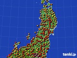 東北地方のアメダス実況(気温)(2024年08月15日)