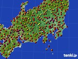2024年08月15日の関東・甲信地方のアメダス(気温)