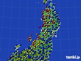 東北地方のアメダス実況(日照時間)(2024年08月16日)