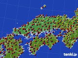 中国地方のアメダス実況(気温)(2024年08月16日)