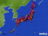 2024年08月18日のアメダス(日照時間)